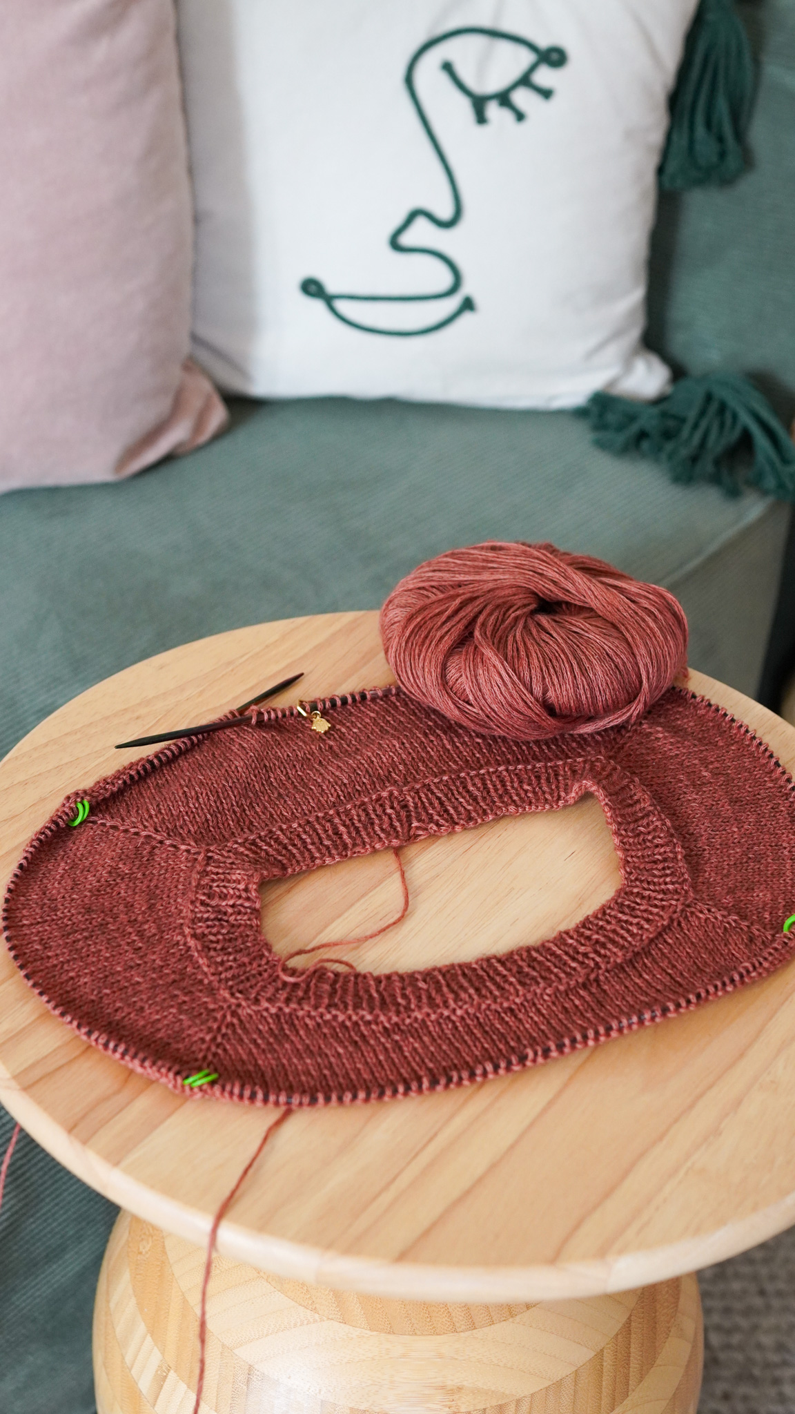 Pull JJ Raglan 2 Judith Jelena laine et coton Vaya Lang Yarns