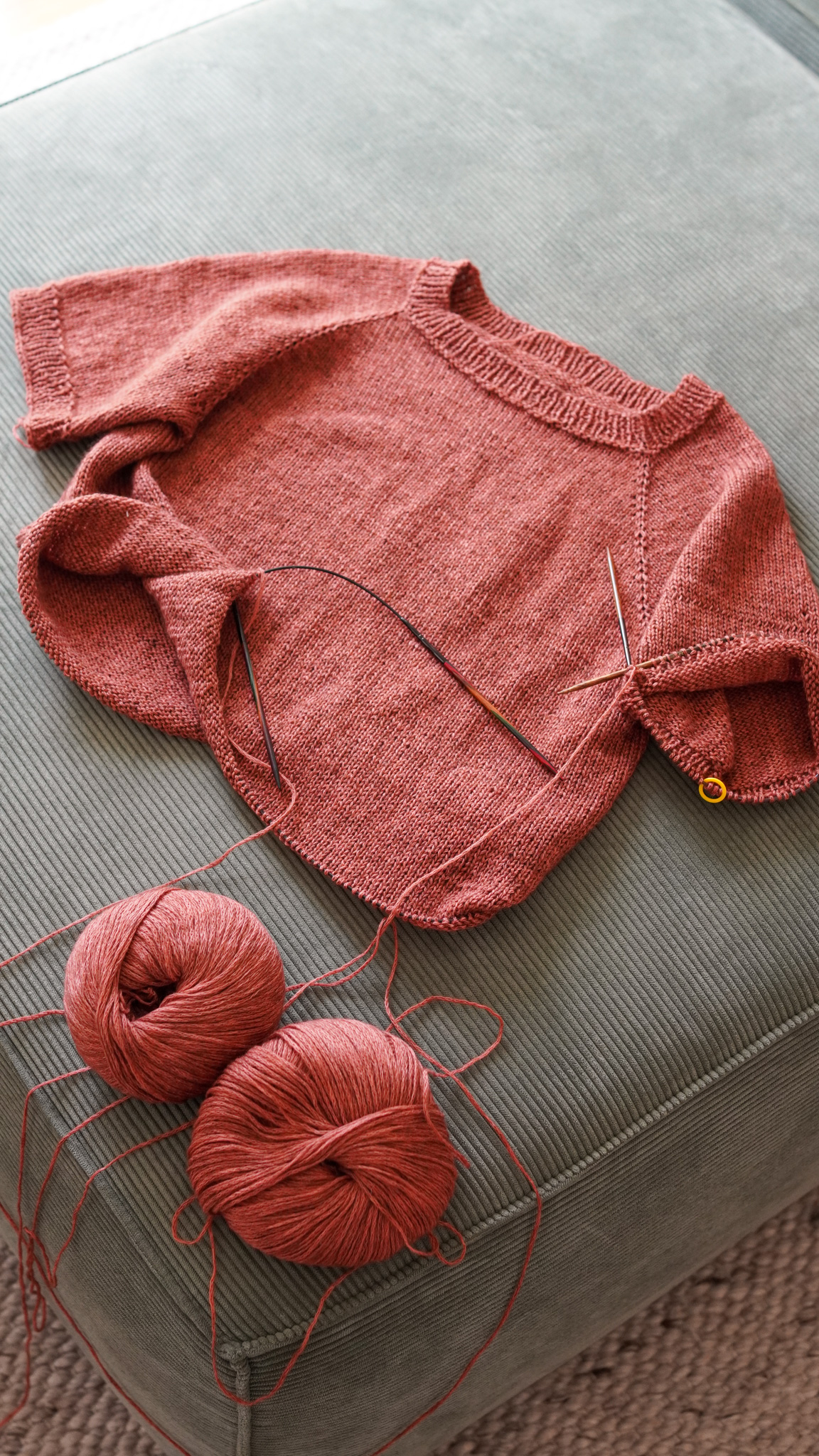 Pull JJ Raglan 2 Judith Jelena laine et coton Vaya Lang Yarns